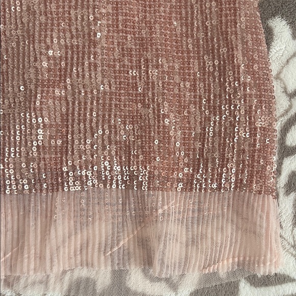 Anthropologie Rose Sequin Pencil Skirt - Picture 2 of 6